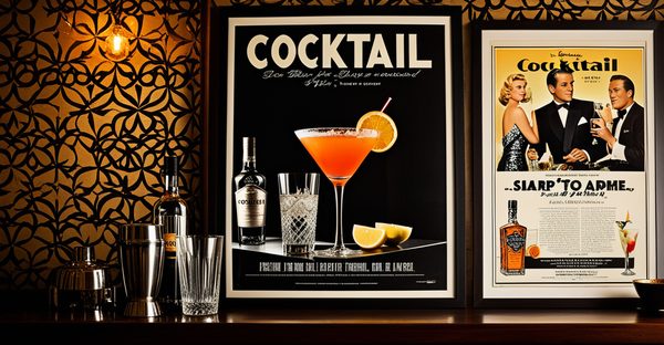 Affiches cocktail : élégance rétro pour une ambiance unique